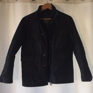 Men’s black Barbour International Jacket.